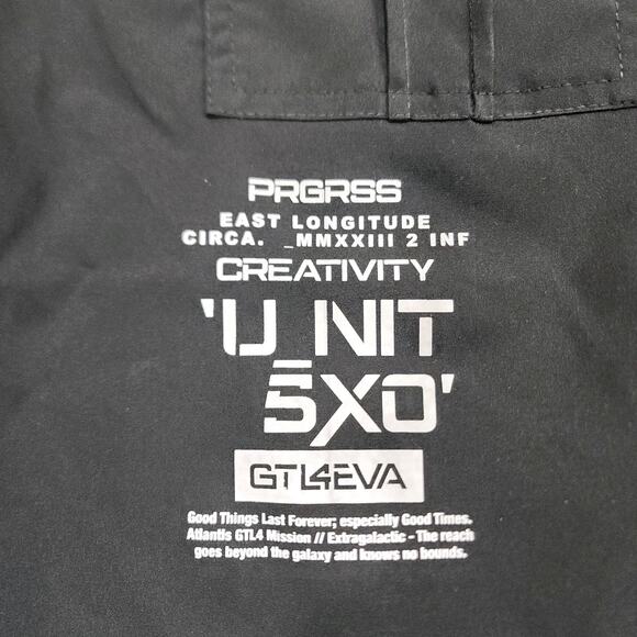 GTL4 MENS SIZE S Black Button Front Short Sleeve Mesh Zip Pocket Military - Picture 5 of 12